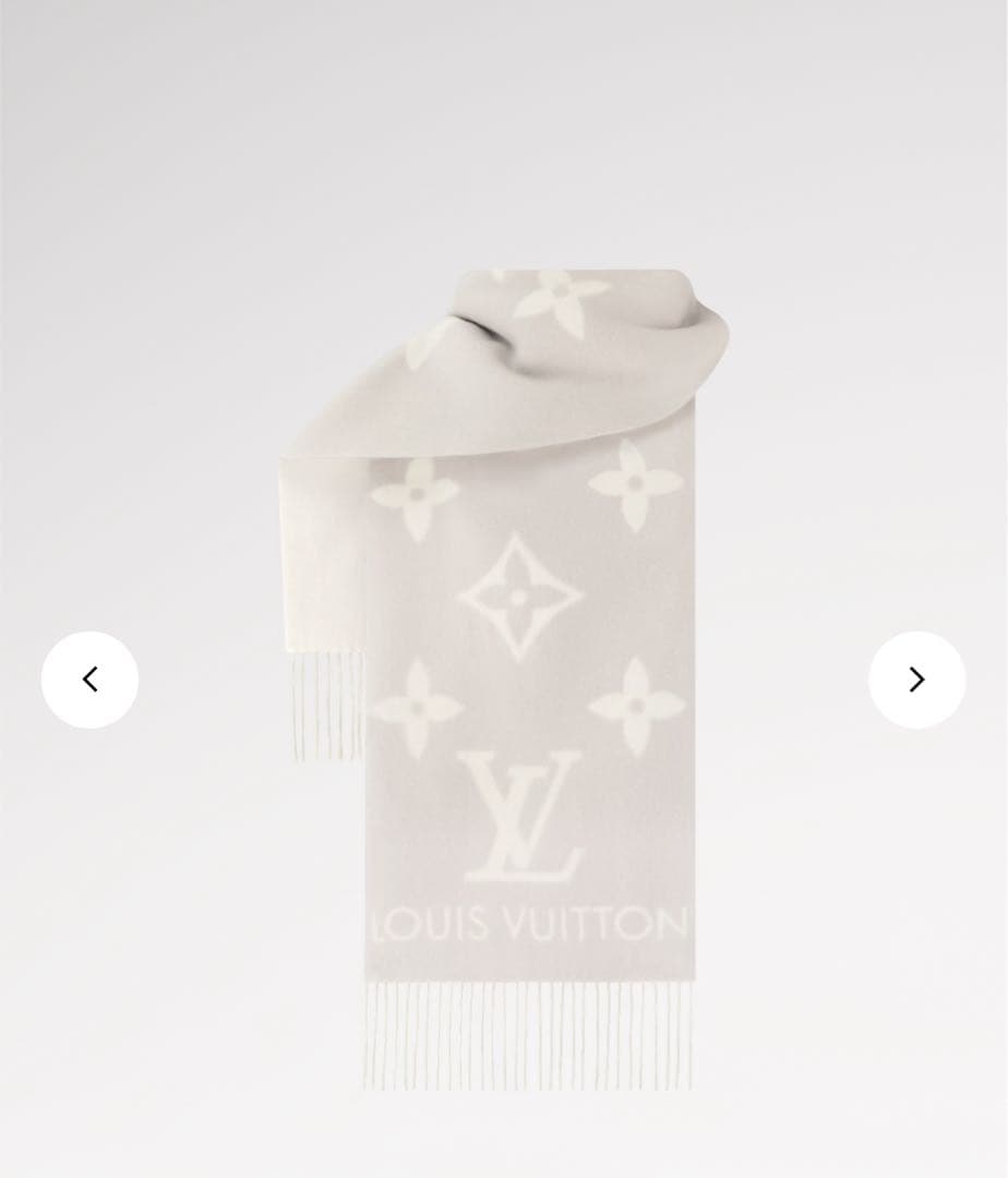 【LOUIS VUITTON美品 】マフラー・レイキャビック グレージュ