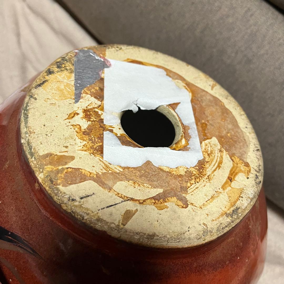 信楽焼　たぬきだるま　紅白2体セット