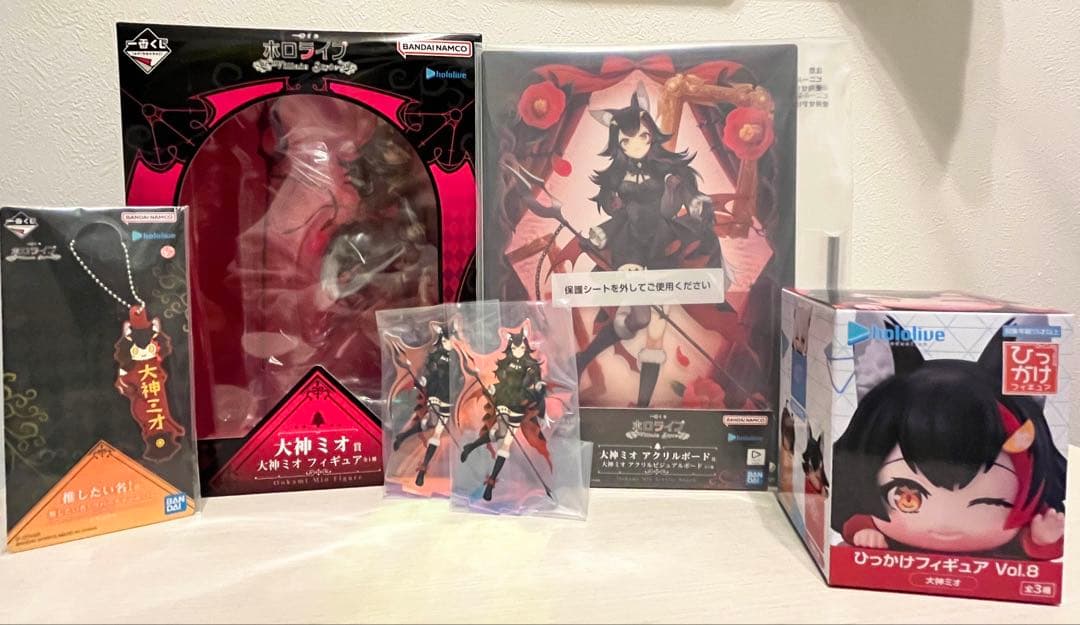 ス*ム様 ホロライブ 一番くじ 5点 +ひっかけフィギュア1点 ～大神ミオ　セッ