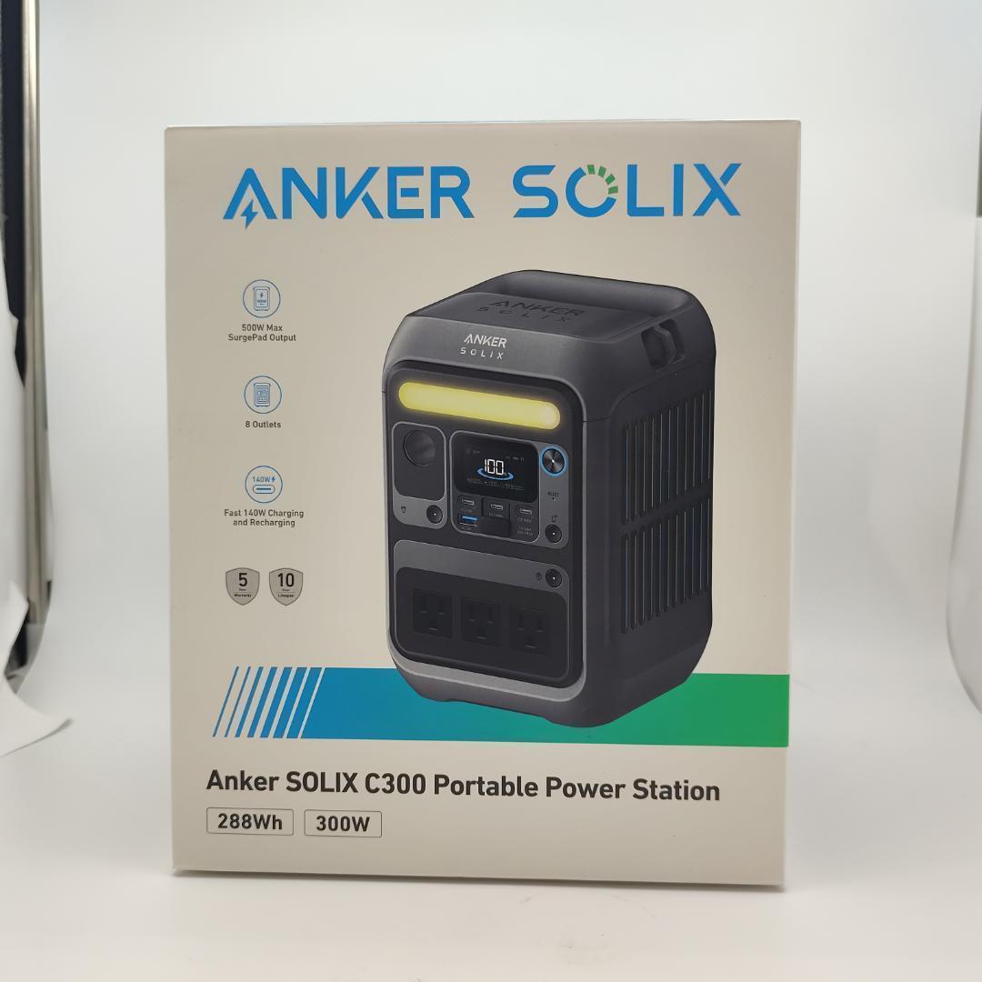 Anker Solix C300 ポータブル電源 288Wh リン酸鉄 キャンプ