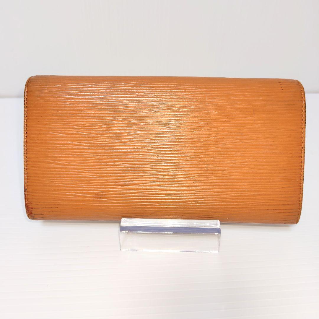 ルイヴィトン M63578 エピ 二つ折り 長財布 ウォレット ブラウン系