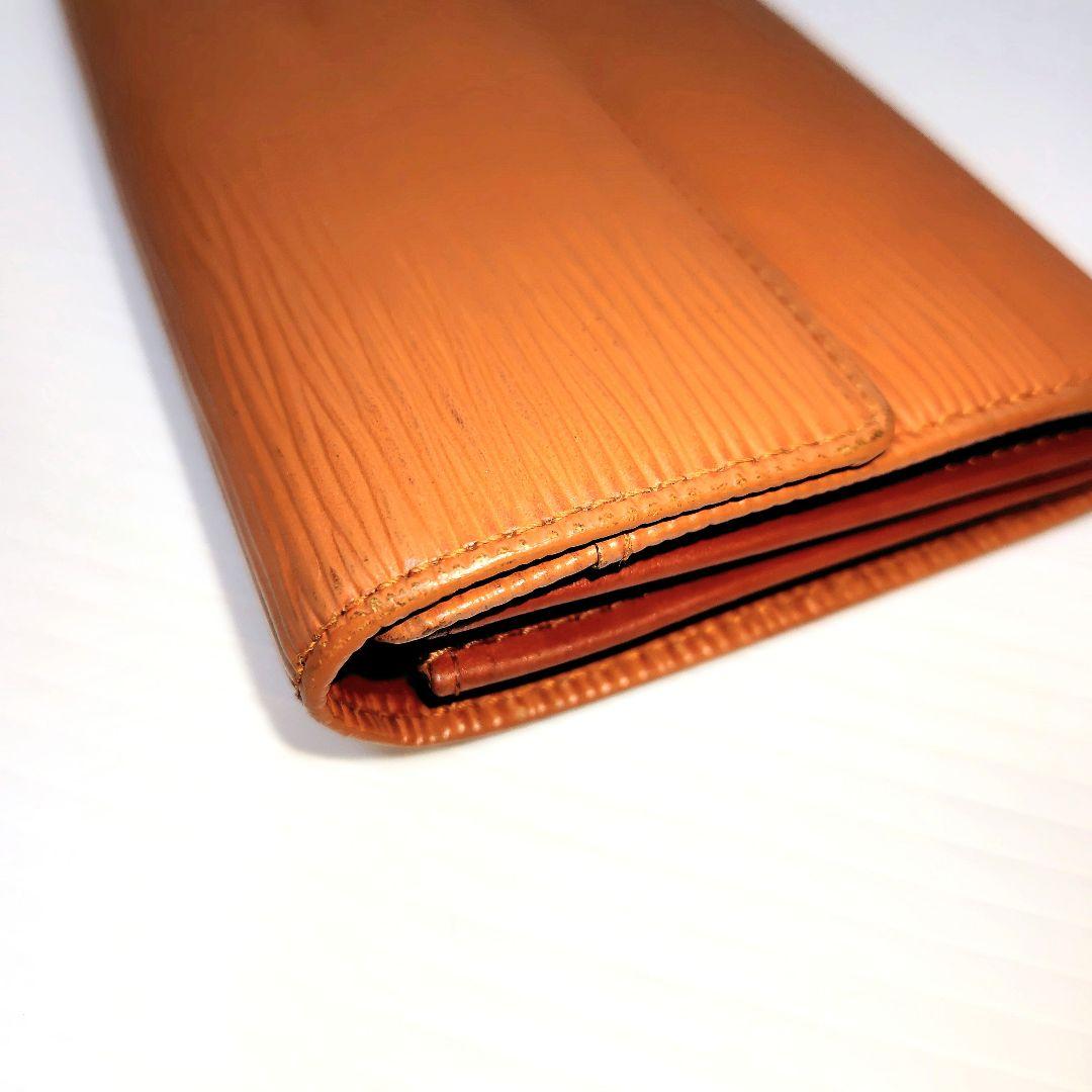 ルイヴィトン M63578 エピ 二つ折り 長財布 ウォレット ブラウン系