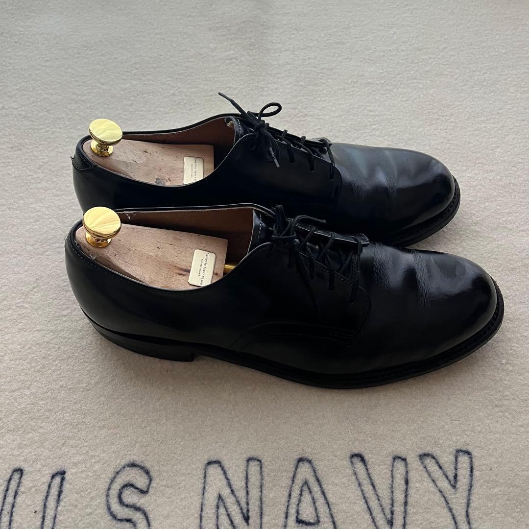 90s usnavy サービスシューズ アメリカ海軍 9R ミリタリー　革靴