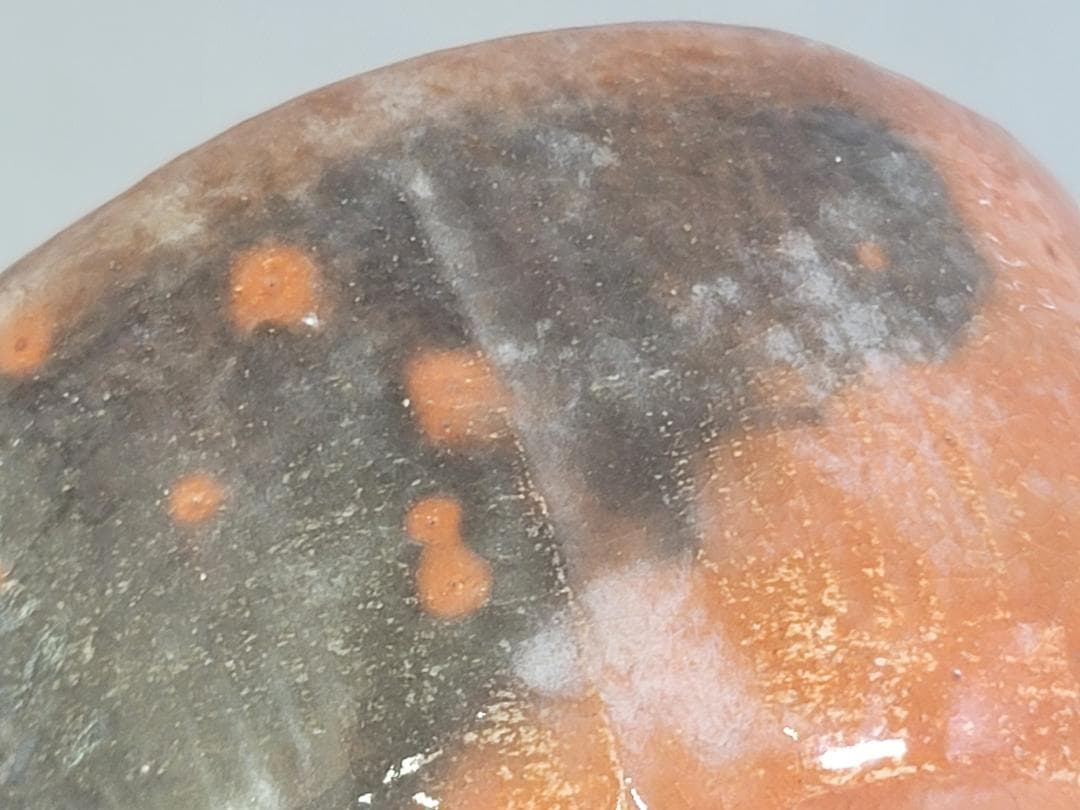 DT182 茶道具 小川長楽造 赤楽茶碗 共箱 古美術