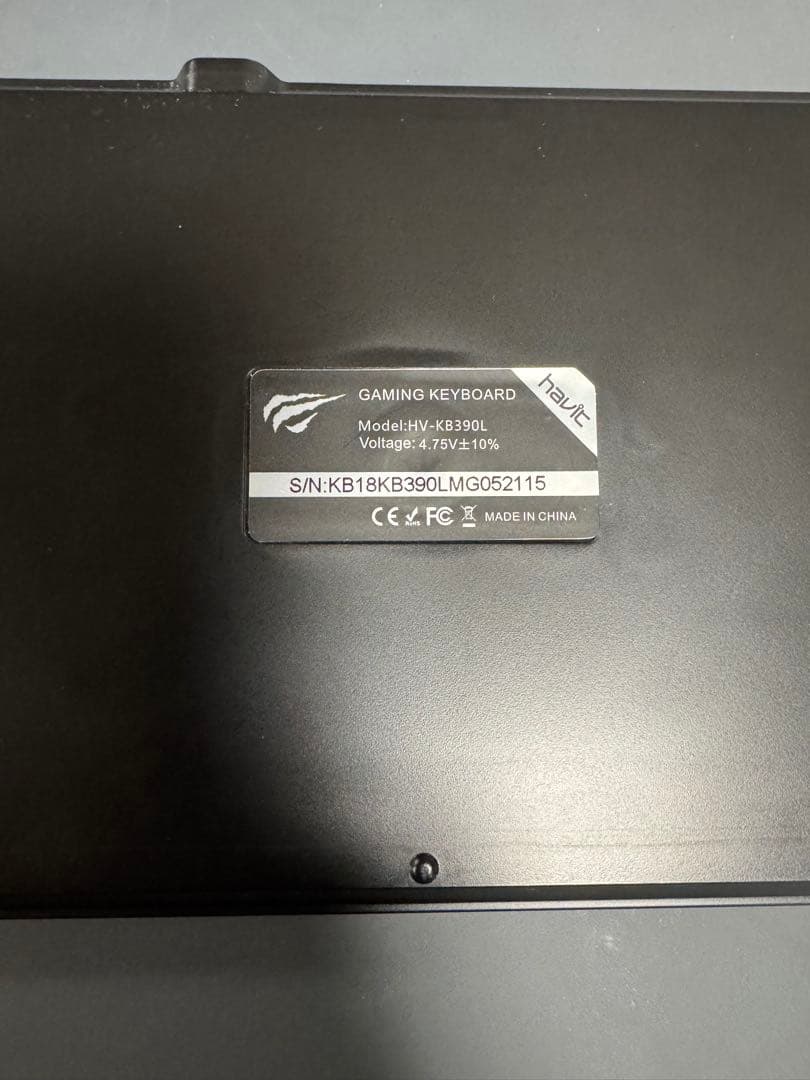 ロープロファイル ゲーミングキーボード havit HV-KB390L 英字配列