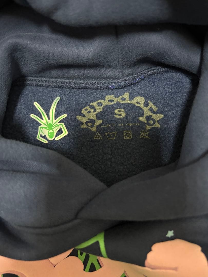 sp5der パーカー ネイビー