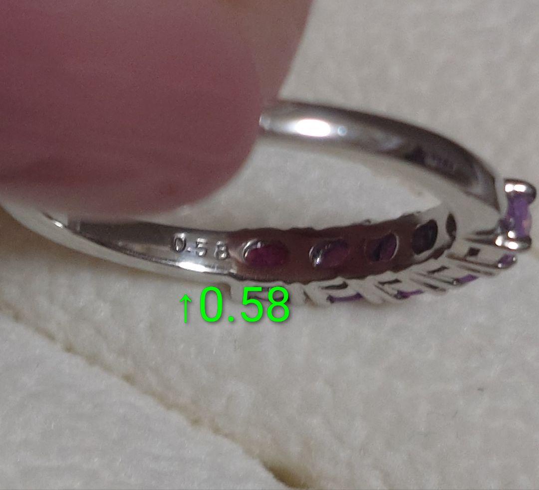 ネココネコ☆【Xmas︎!お値下げ】シルキーサファイア プラチナ リング