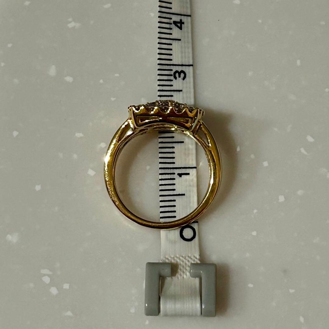 gstv リング ブラウンダイヤ K18