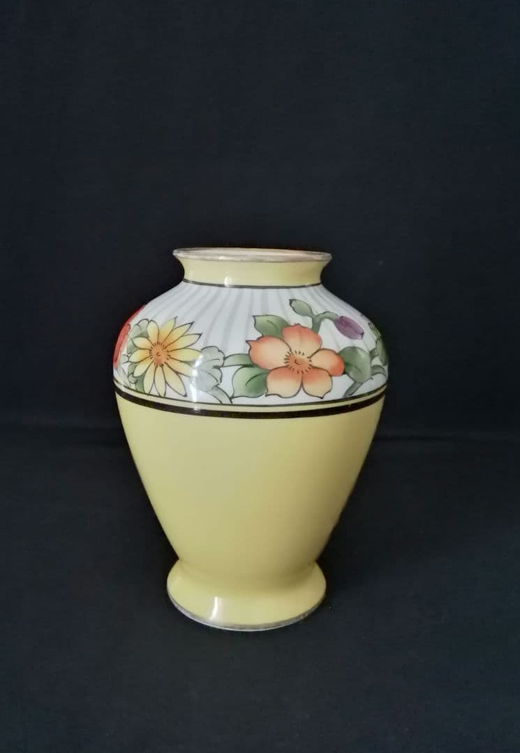 逸品　大正ロマン　オールドノリタケ　花瓶　花生け　アンティーク　M印　和骨董