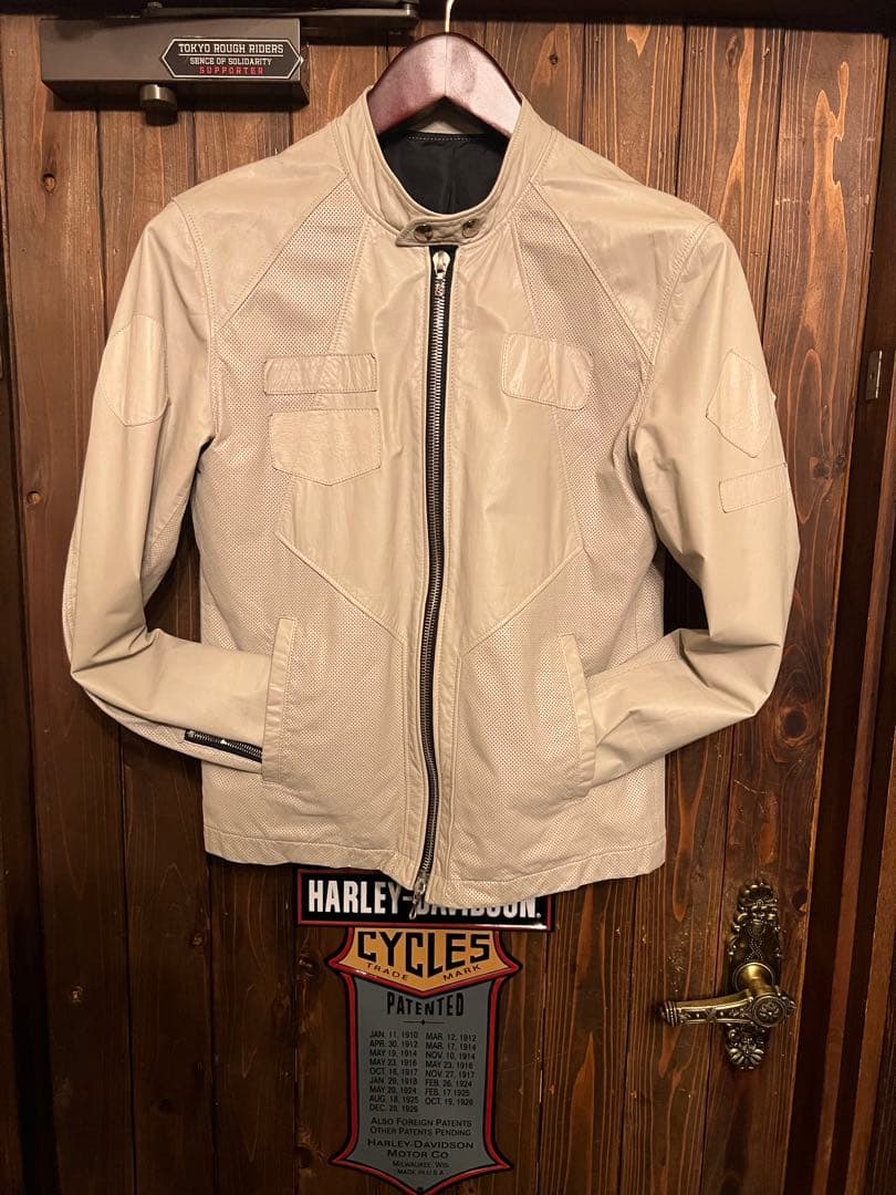 コールブラック　レザー ライダース