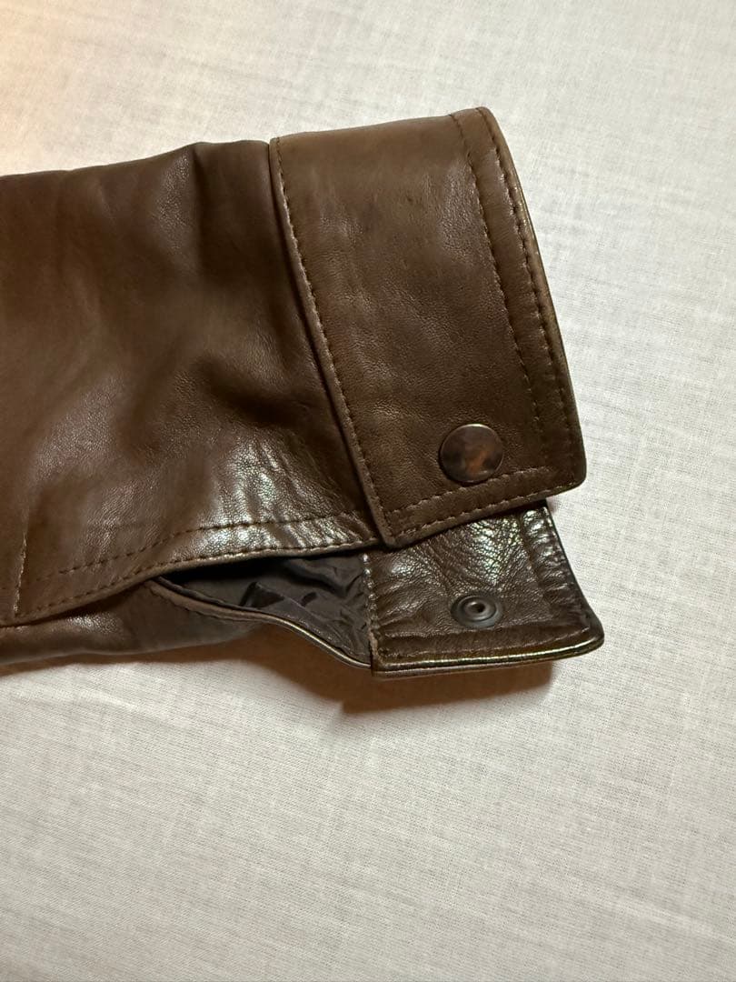 EMMETI ダークブラウン レザージャケット