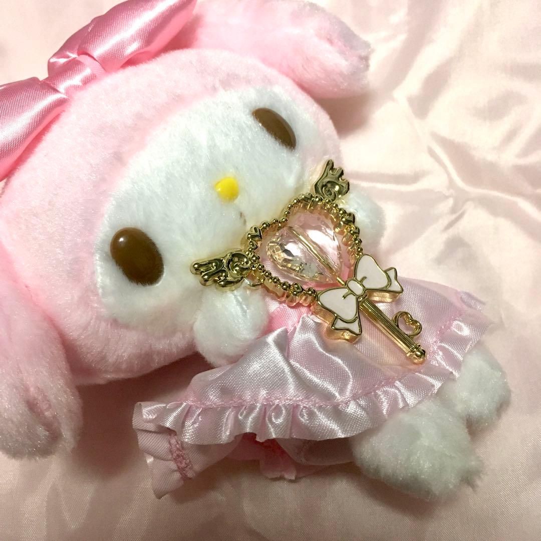 マイメロディ ぬいぐるみ　チャーム　鍵　バッグチャーム　パステル　マスコット