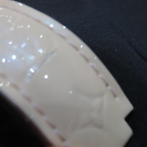 ルイヴィトン タンブール用モノグラムヴェルニバンド淡いピンク/純正SSバックル