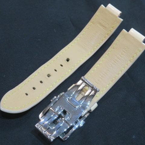 ルイヴィトン タンブール用モノグラムヴェルニバンド淡いピンク/純正SSバックル