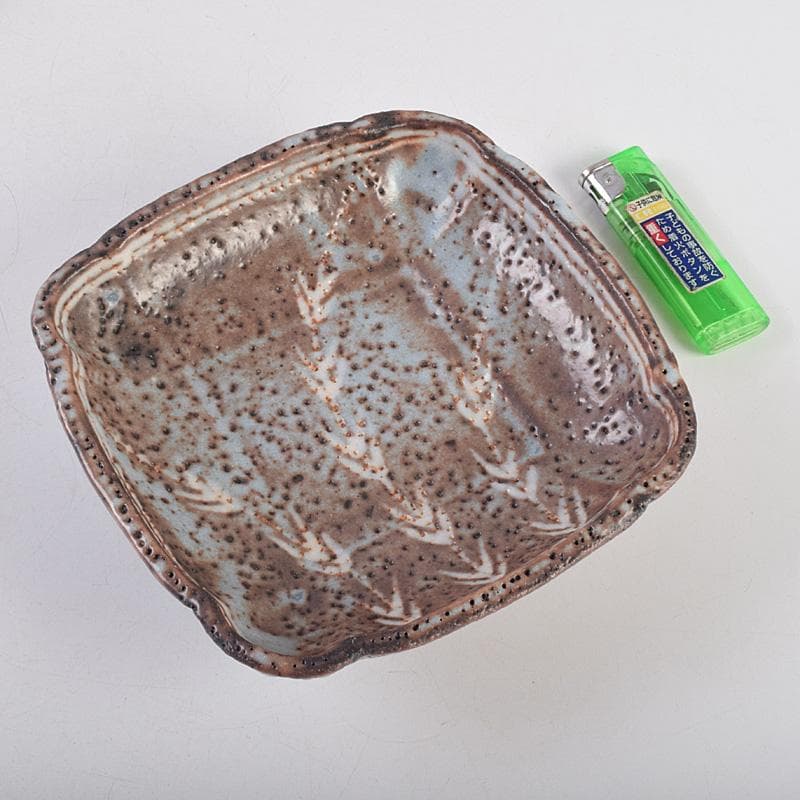 和食器　美土里窯　鼠志野　草文　向付　五客　共箱　M　R9246B