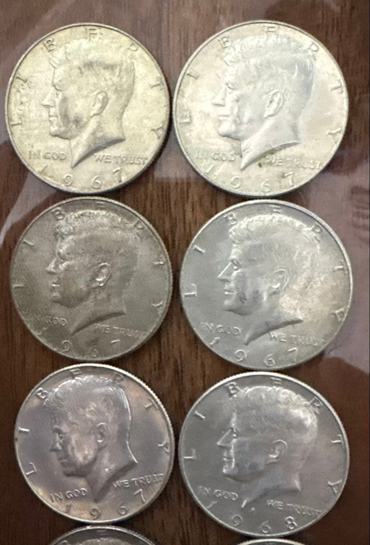 銀含有40％　ケネディハーフダラーおまとめ１０枚セット