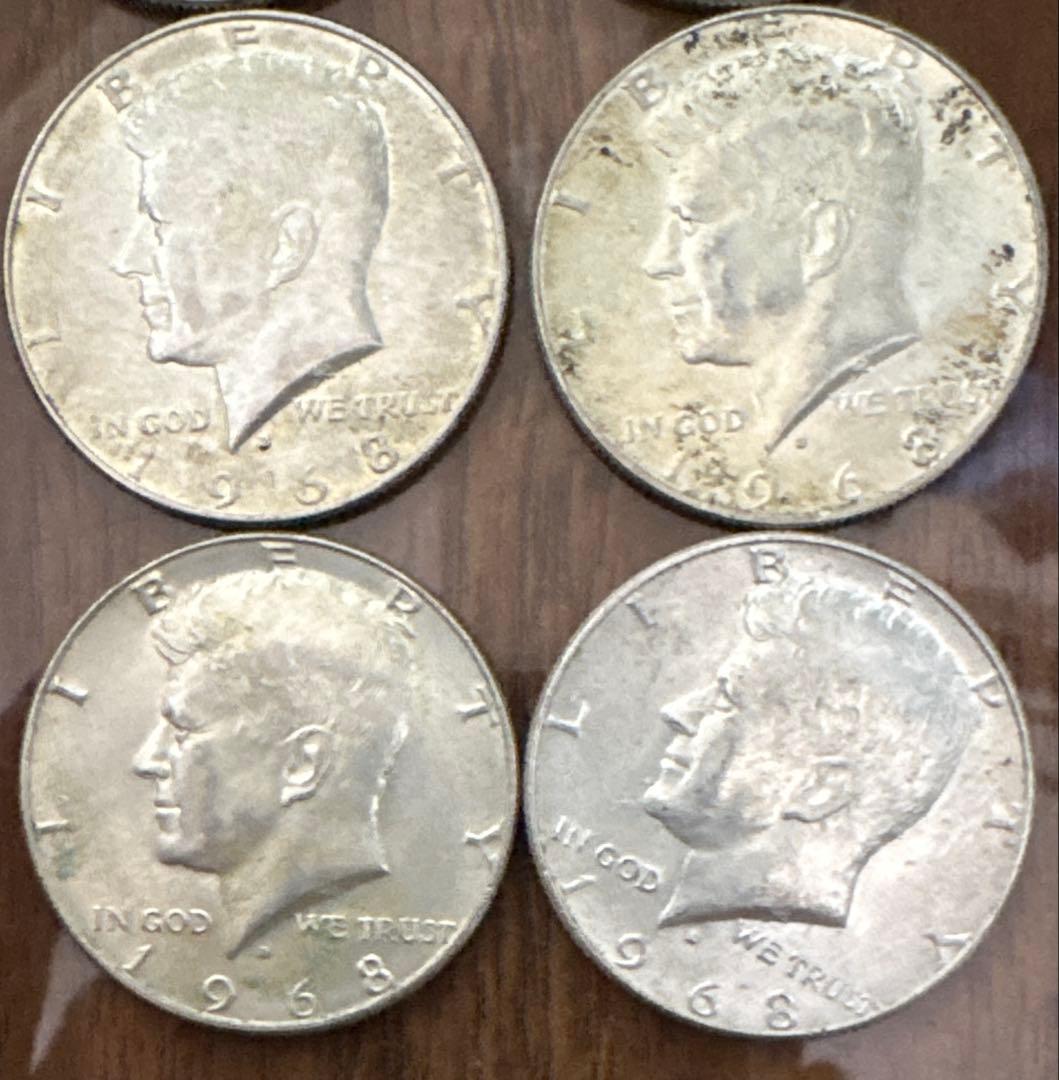 銀含有40％　ケネディハーフダラーおまとめ１０枚セット