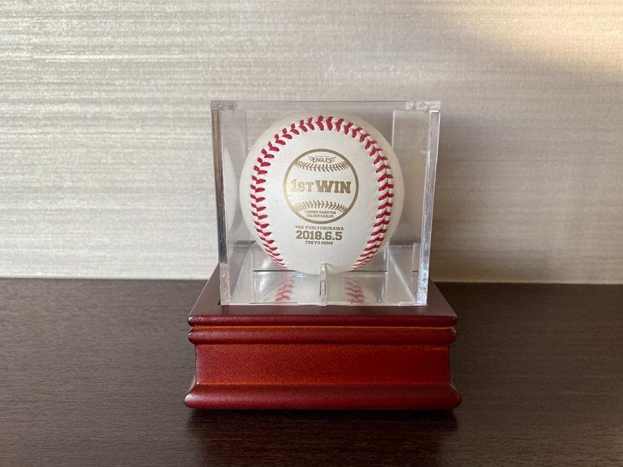 楽天　イーグルス　古川侑利選手　初勝利記念直筆サインボール