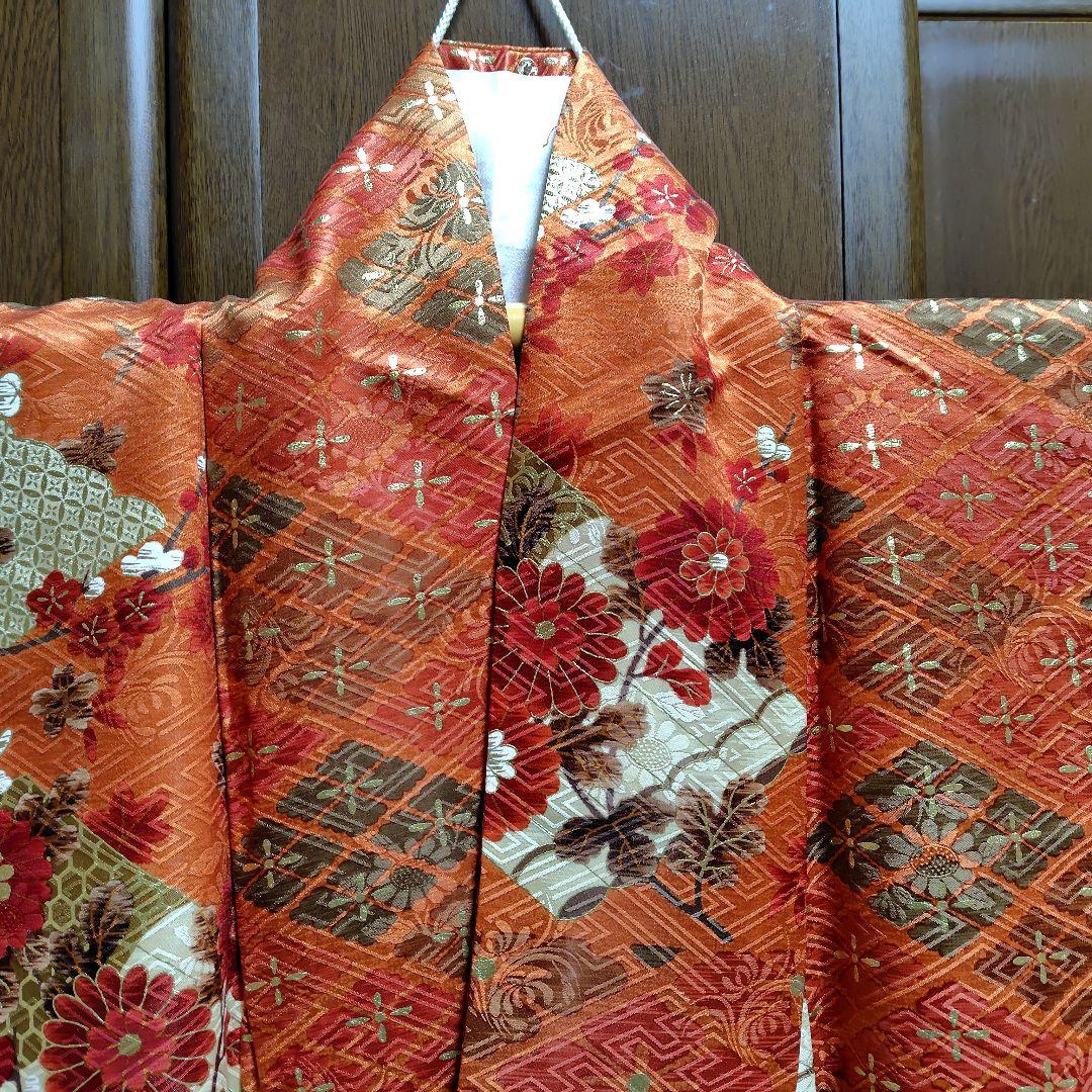 yukky★正絹　駒刺繍金彩　古典地紋　お振袖