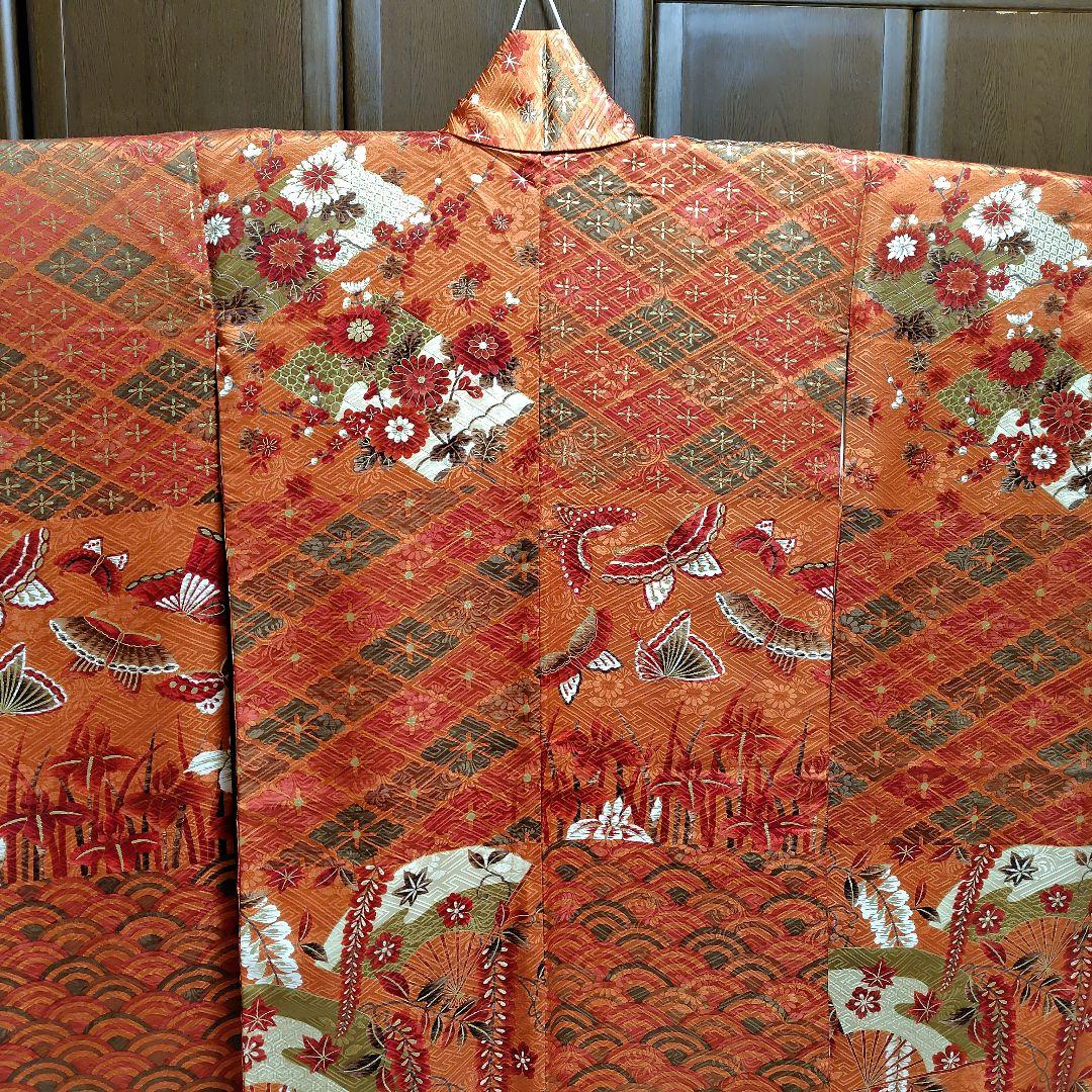 yukky★正絹　駒刺繍金彩　古典地紋　お振袖