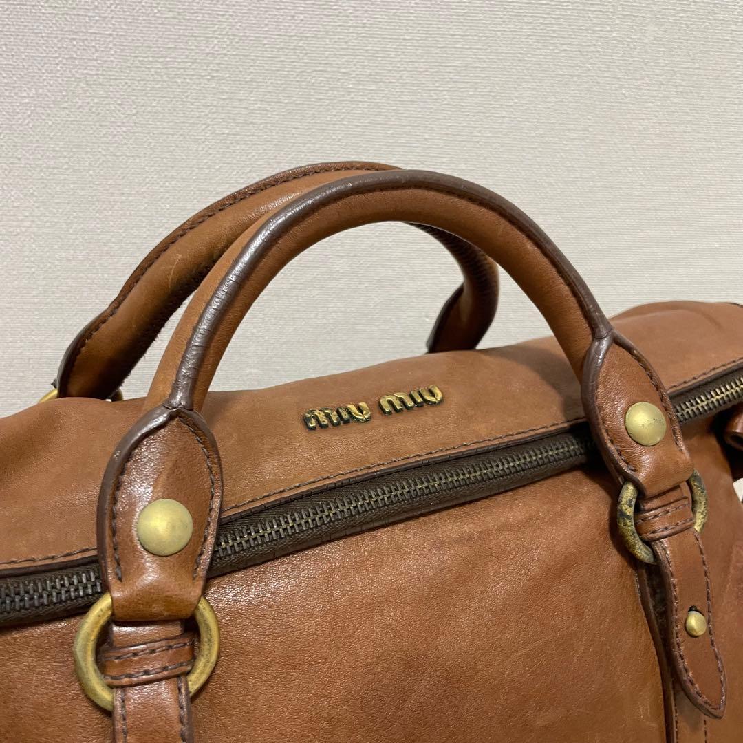 ■MIUMIU（ミュウミュウ）良品 / ハンドバッグ / ブラウン系