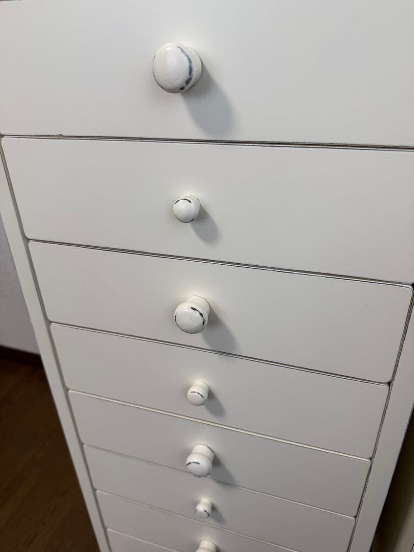 【ふとぶん】ホワイト チェスト 深型 写真右