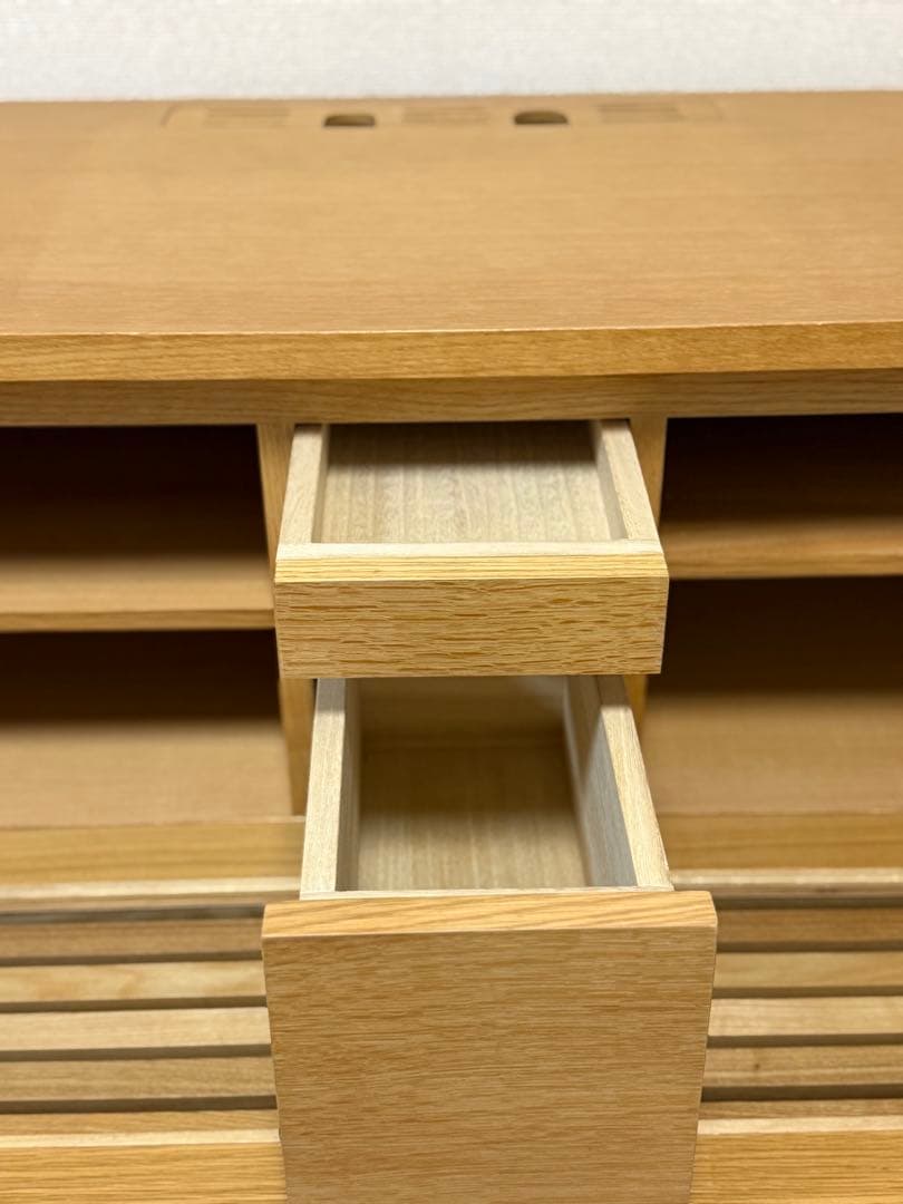 大塚家具　idc キャビネット テレビ台　ナラ材　ナチュラル　北欧