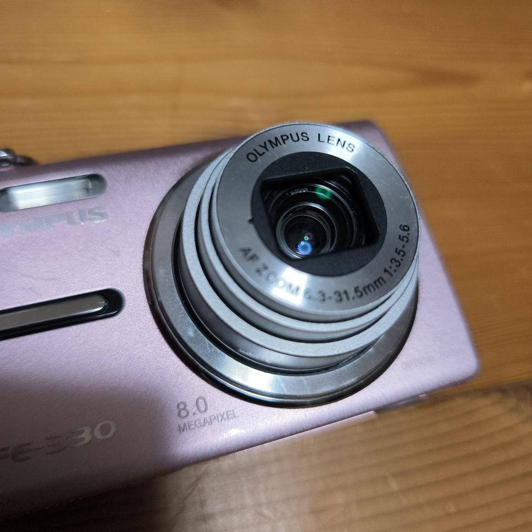 OLYMPUS FE-330 デジタルカメラ　ピンク　オールドコンデジ