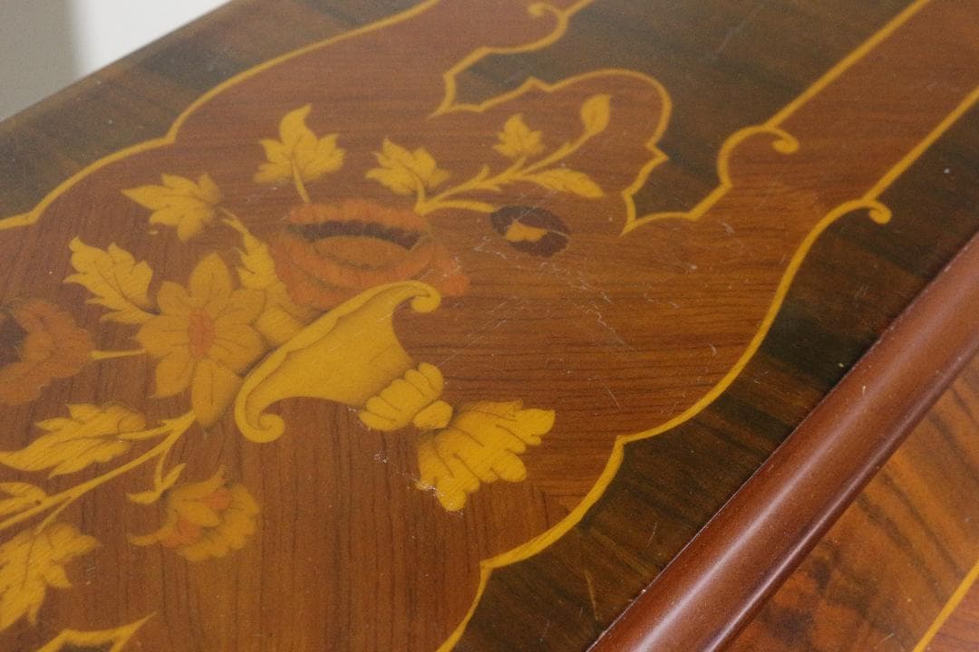 イタリア★ライティングビューロー★象嵌★ネコ脚★クラシック家具★