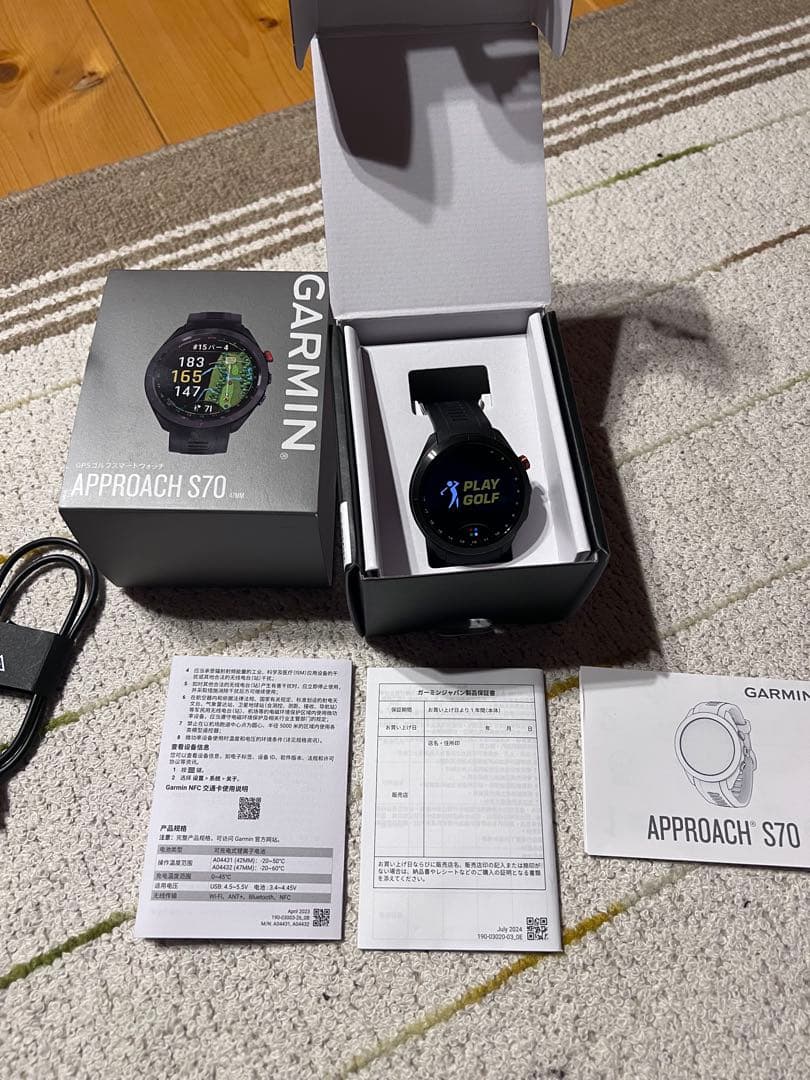 ガーミン GARMIN アプローチS70 47mm 黒