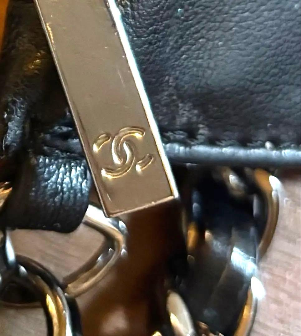 m## CHANEL シャネル 革 ミニ ポーチ