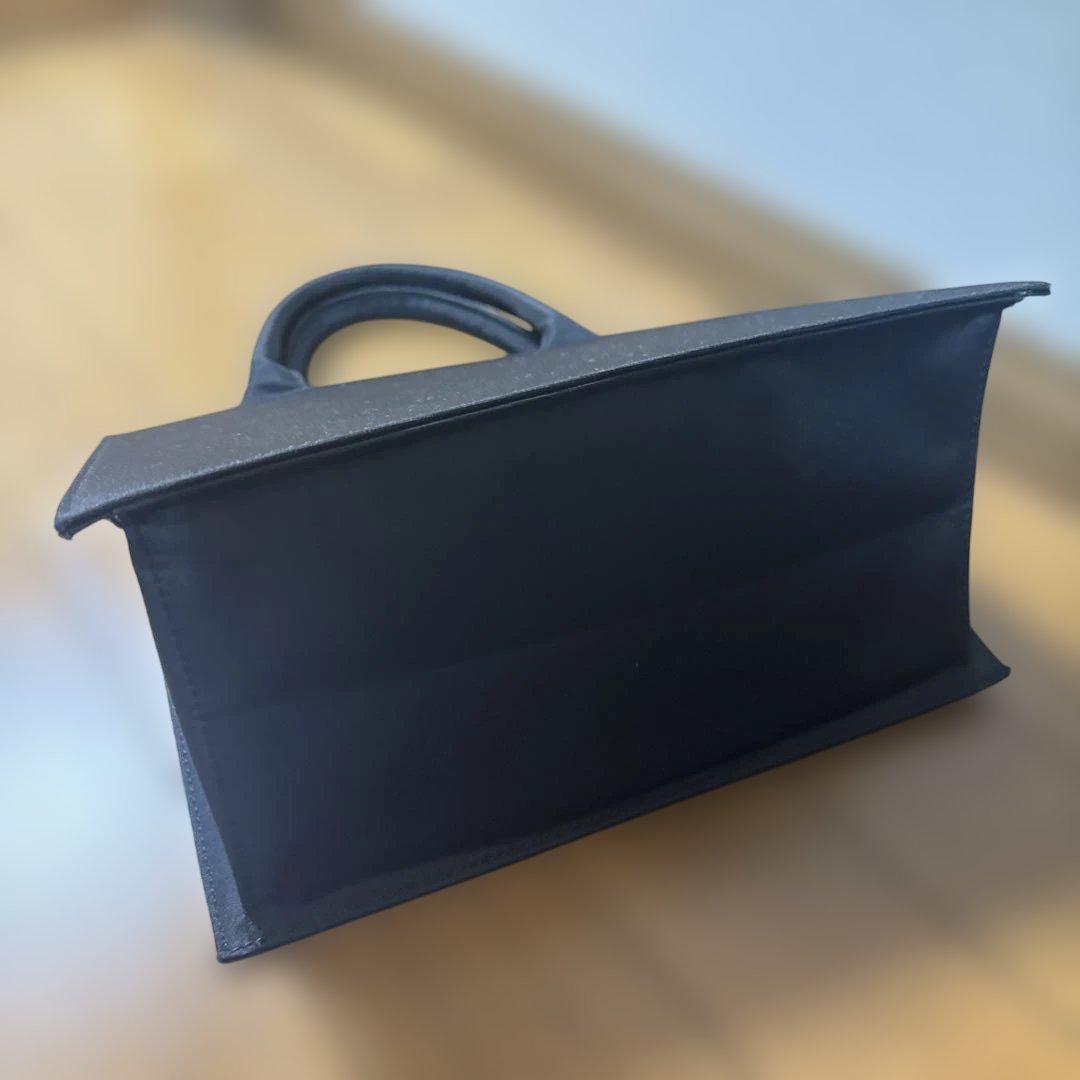 極美品✨シャルマントサック　ビジュー装飾付き　黒ハンドバッグ　パーティ入学式