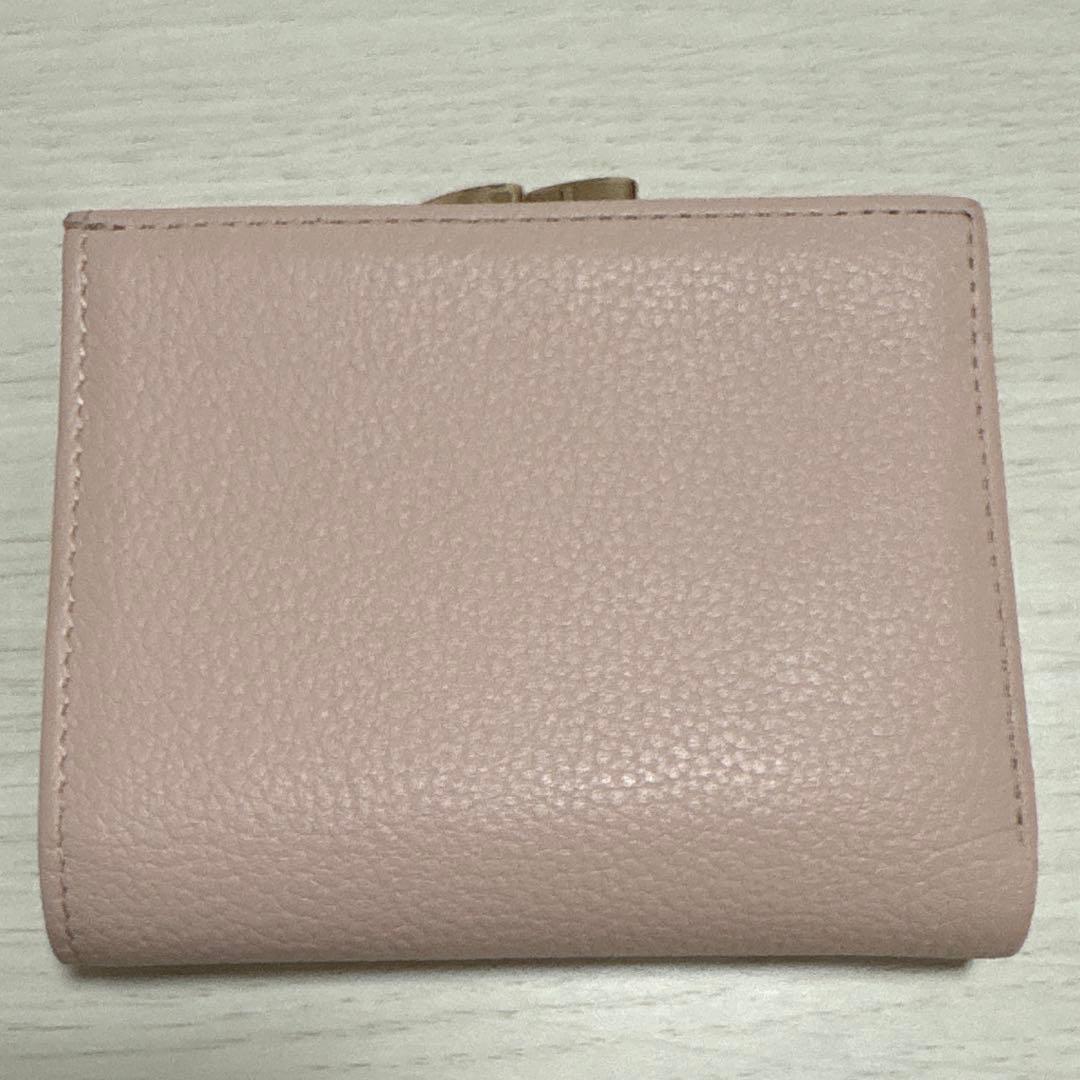 皇居　がま口財布　ピンクベージュ 皇居財布 ピンク