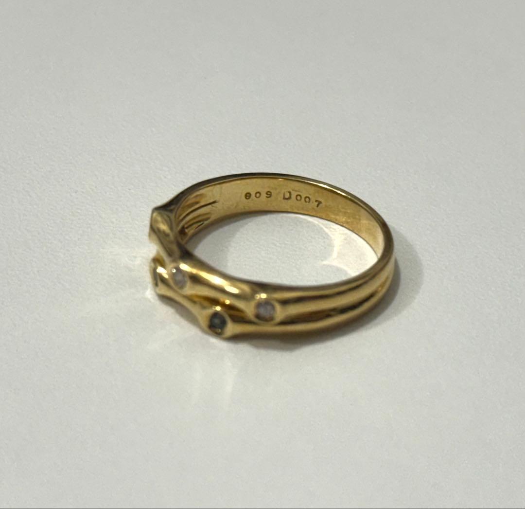 k18 サファイア12号リング