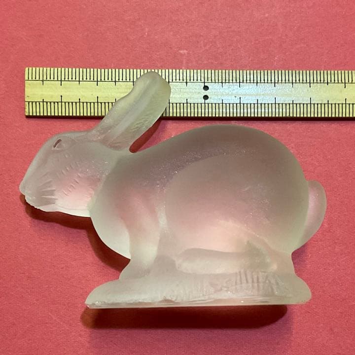 アンティーク ガラス 置物 うさぎ
