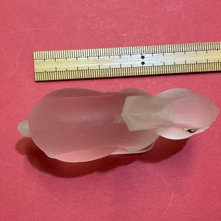アンティーク ガラス 置物 うさぎ