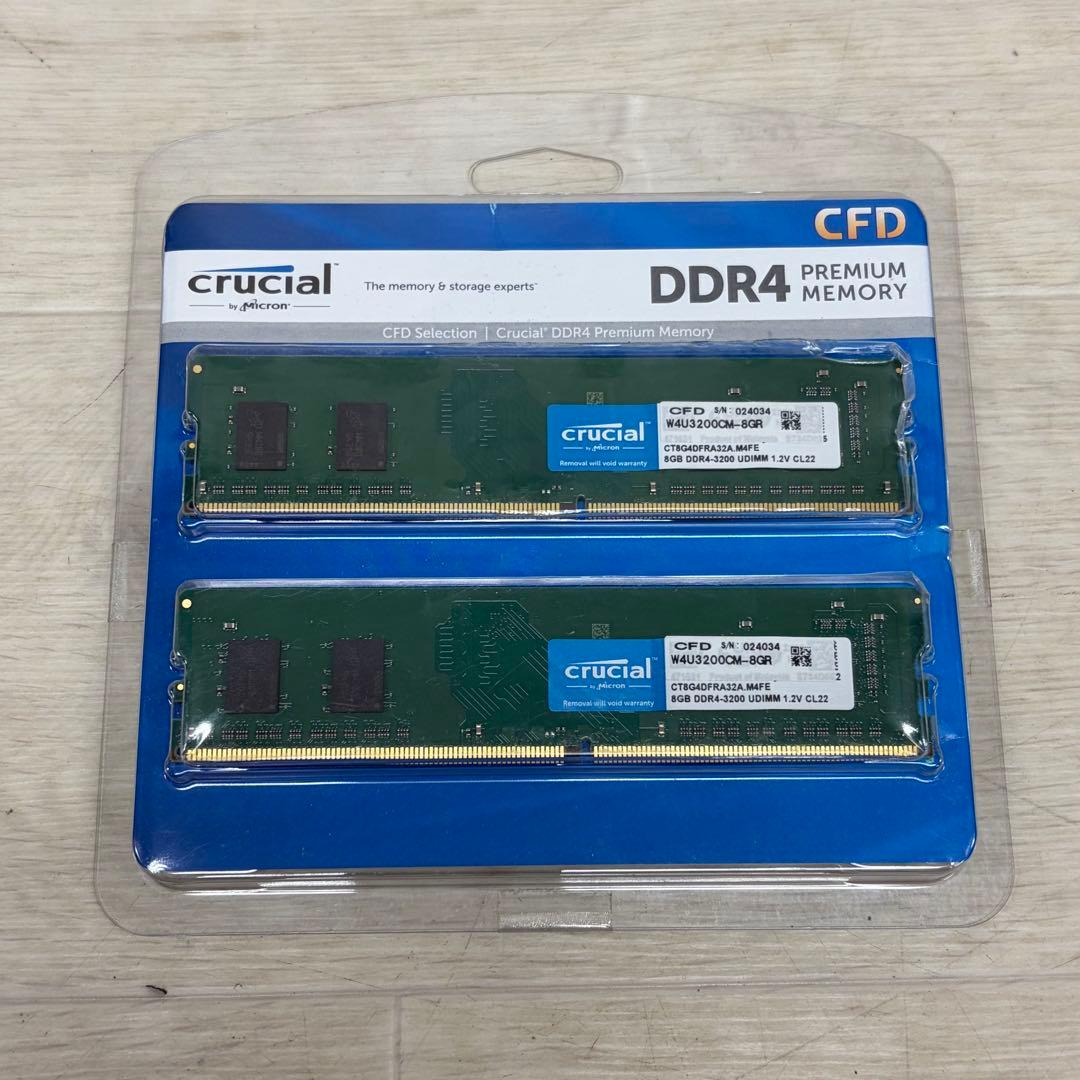 メモリー CRUCIAL DDR4 PC-25600 CL22 8GB W4U3200CM