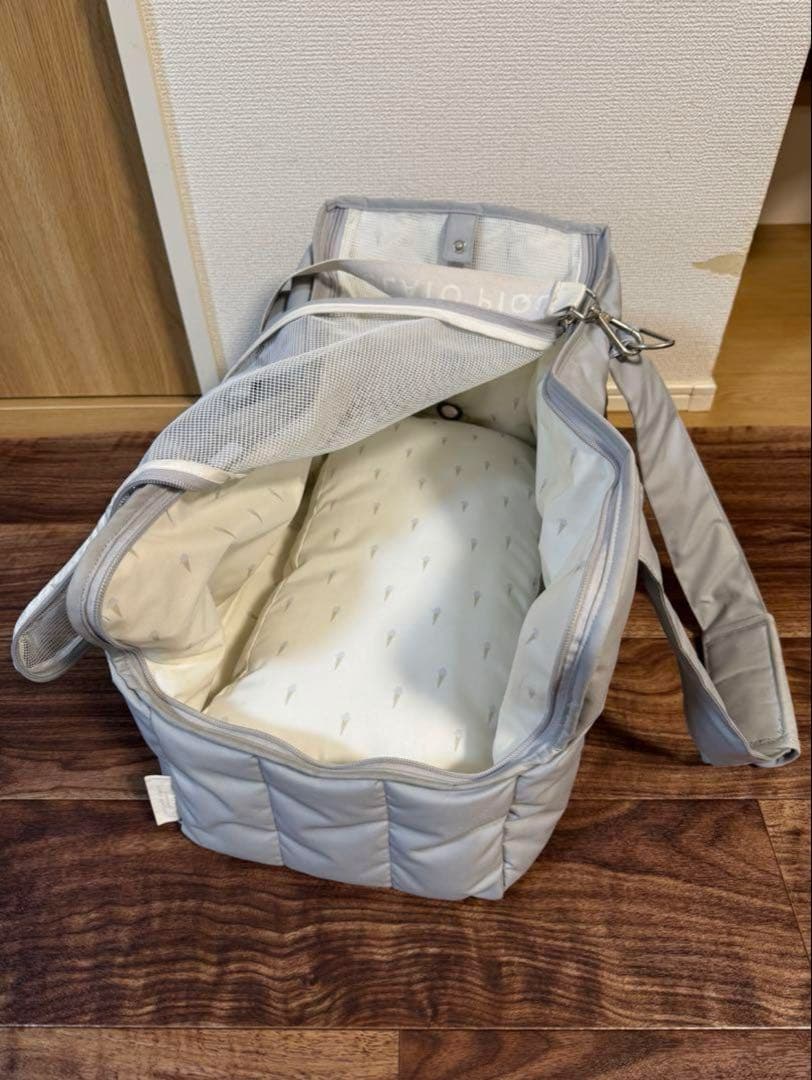 ジェラートピケ ペットキャリー ブルー