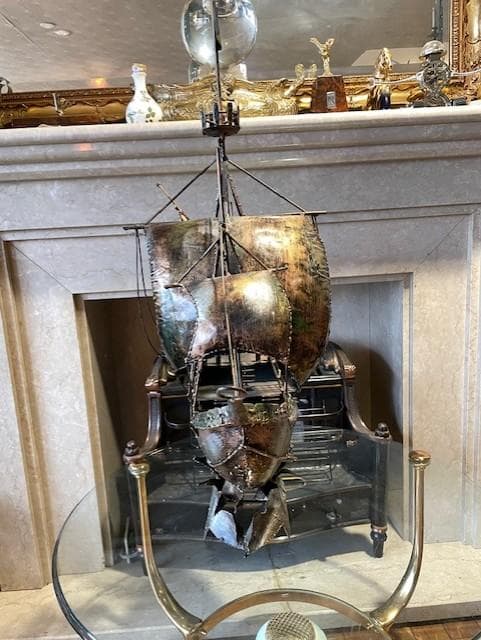 金属製 船の模型