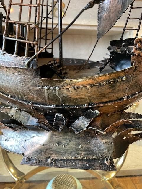 金属製 船の模型