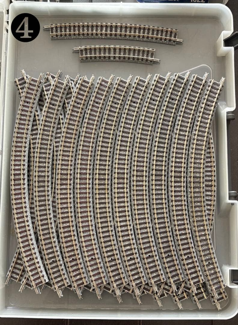 Nゲージレール　106本他パーツ詰合せ　トミックス　ファイントラック