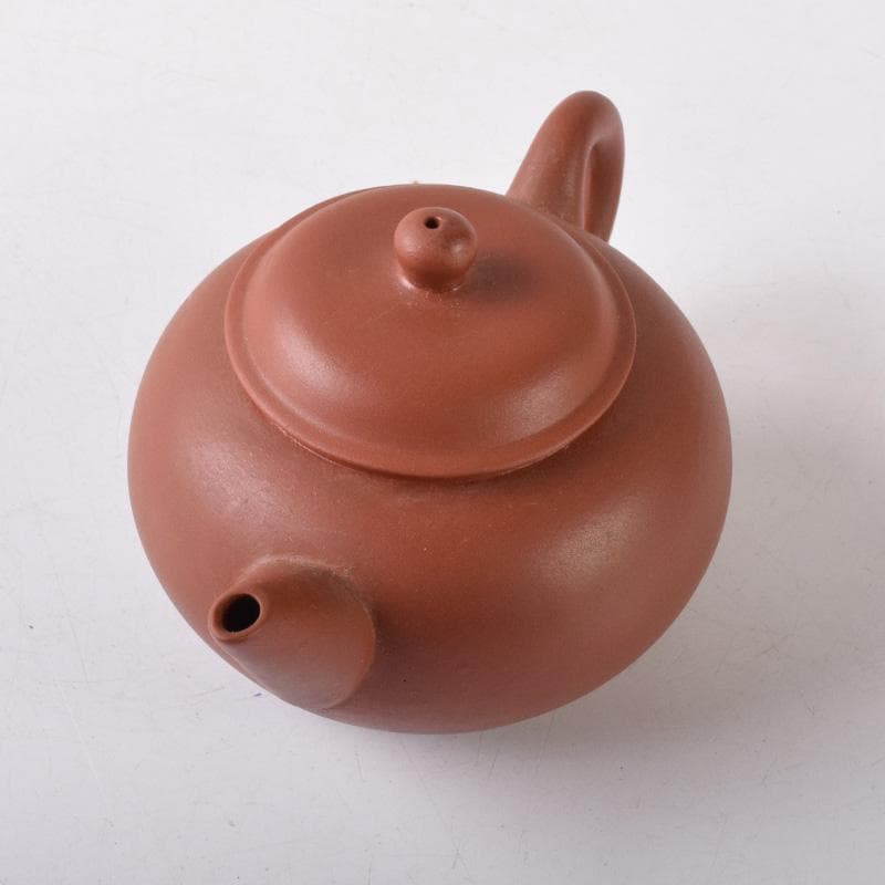 中国　紫砂　朱泥　急須　茶壷　在銘　C　7534