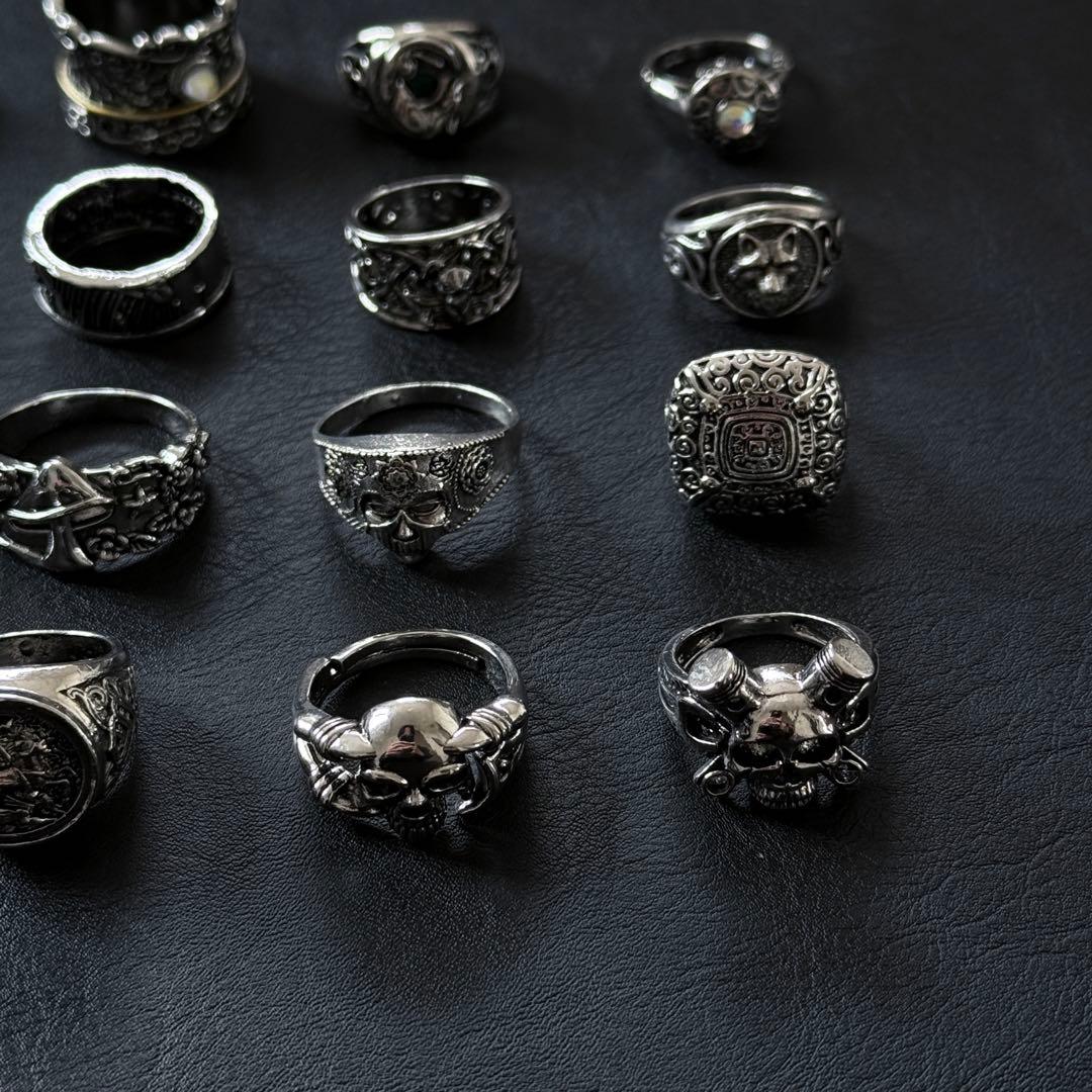 ヴィンテージ シルバー925刻印あり リング 16点 指輪 アクセサリー