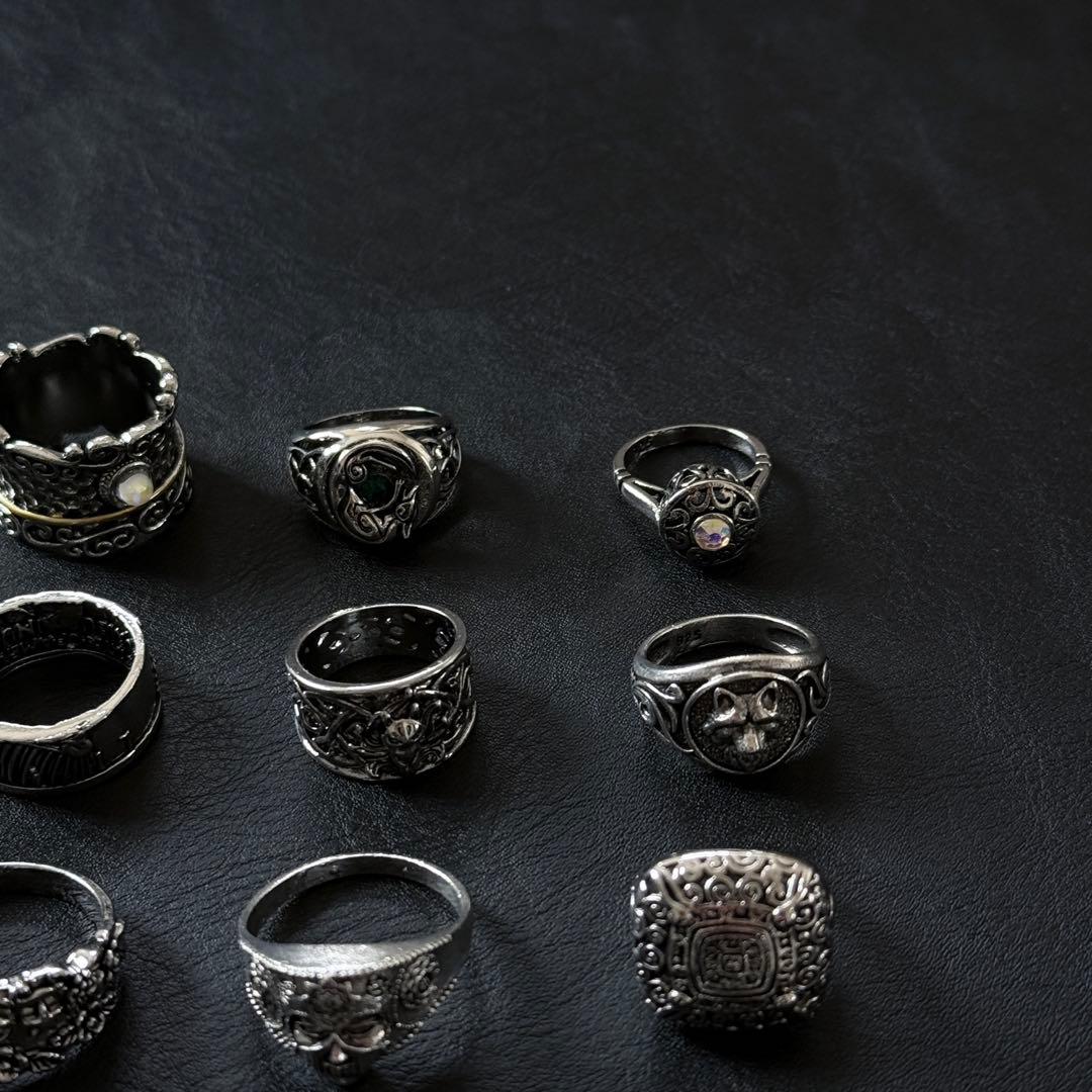 ヴィンテージ シルバー925刻印あり リング 16点 指輪 アクセサリー