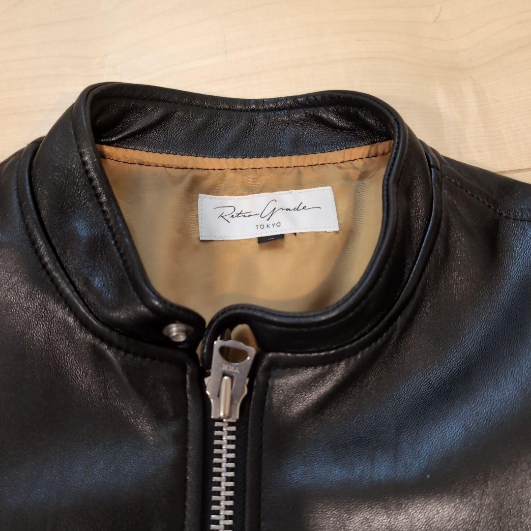 レトログレード Tokyo ラムレザー シングルライダースジャケット