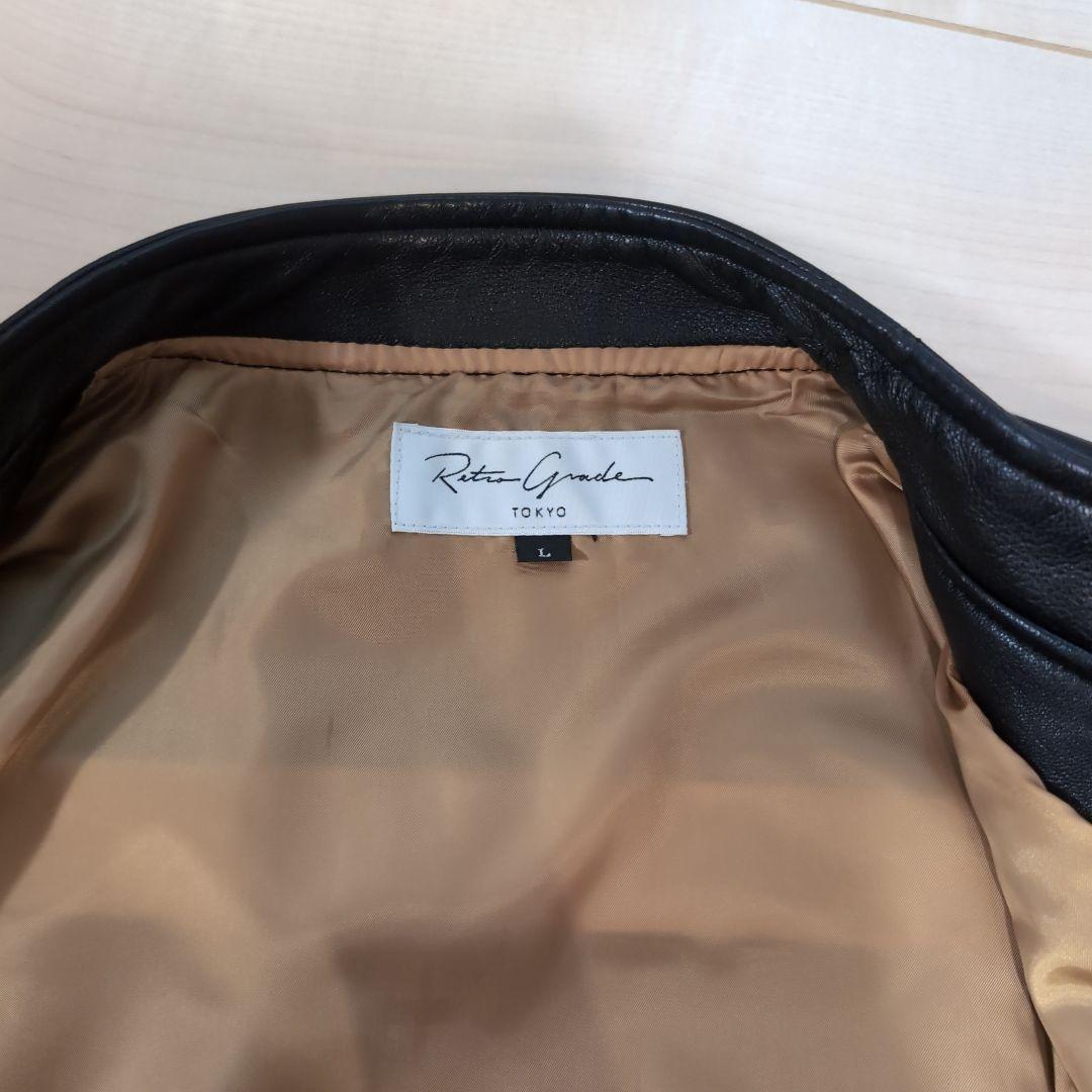 レトログレード Tokyo ラムレザー シングルライダースジャケット