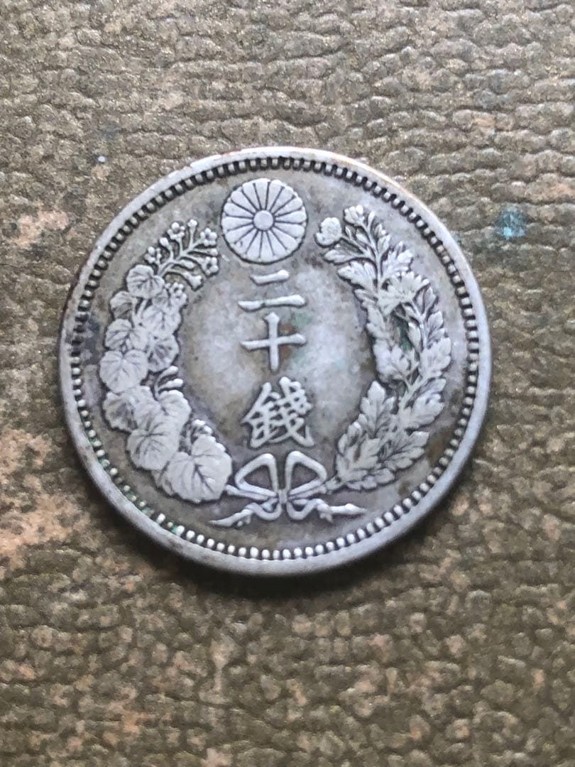 竜20銭銀貨大特年本物