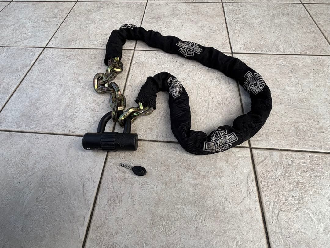 Harley-Davidson チェーンロック 鍵付き