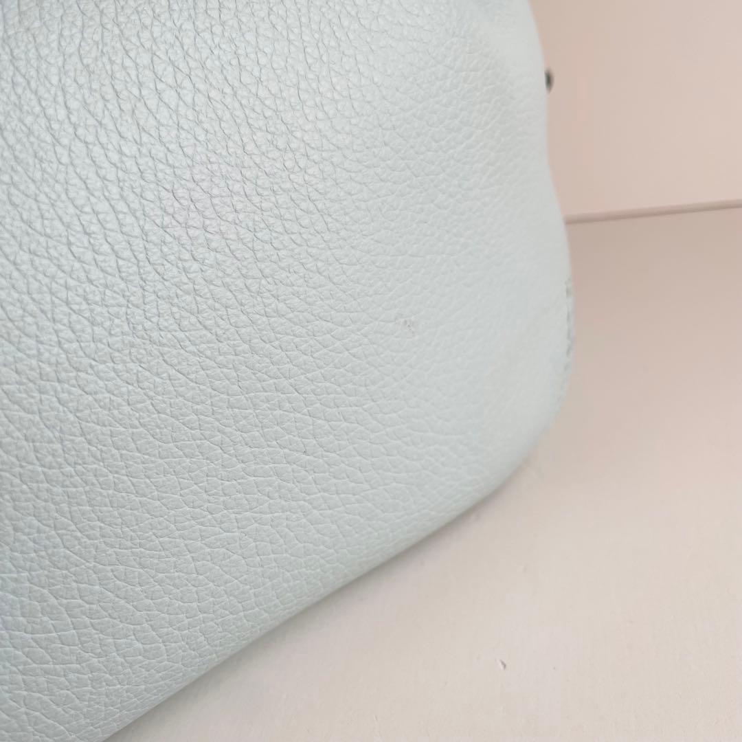 ケイトスペード ハンドバッグ ダンプリング 2way サッチェル 水色 ほぼ新品