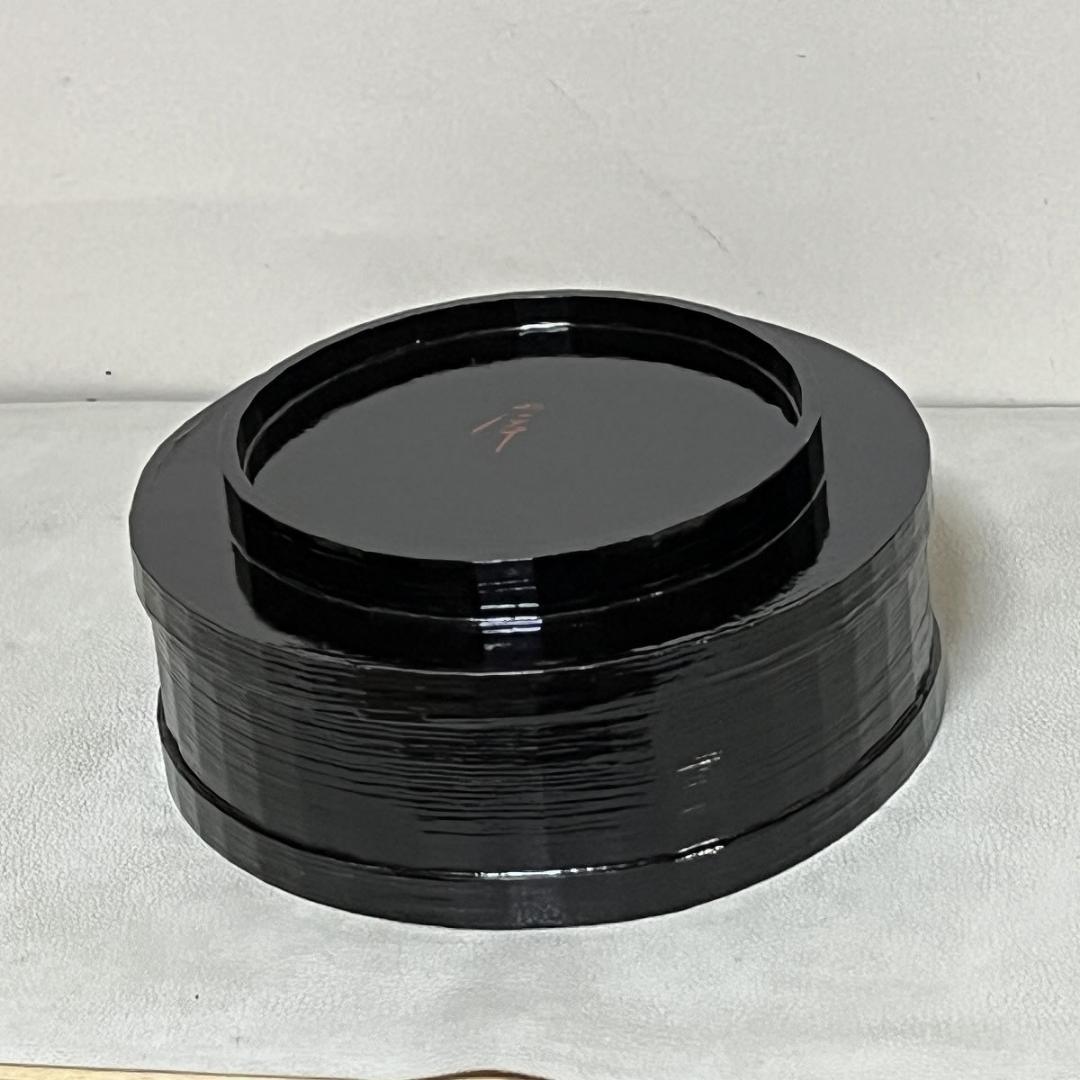 岸一閑 一閑張 桶炭斗 木箱入 宗旦好 炭桶 時代 炭斗 茶道具 【k3498】